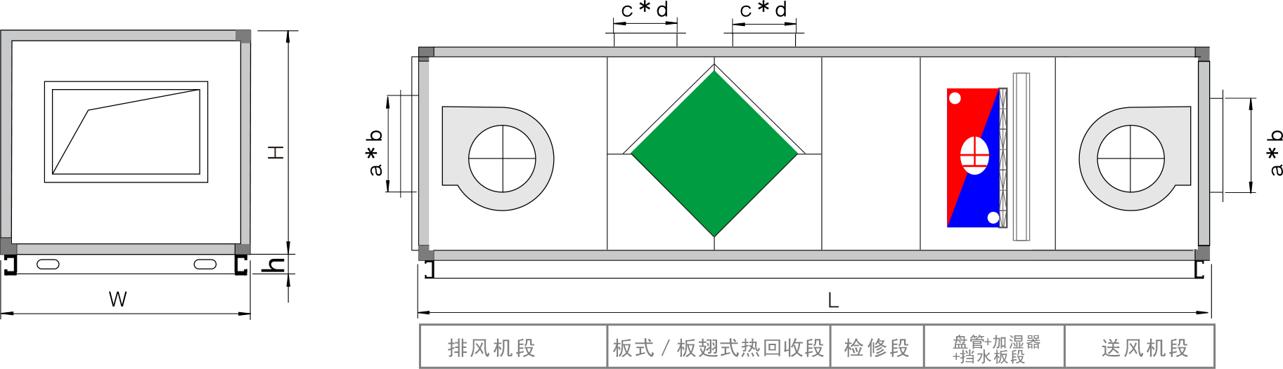 青岛板翅/板式组合形式四